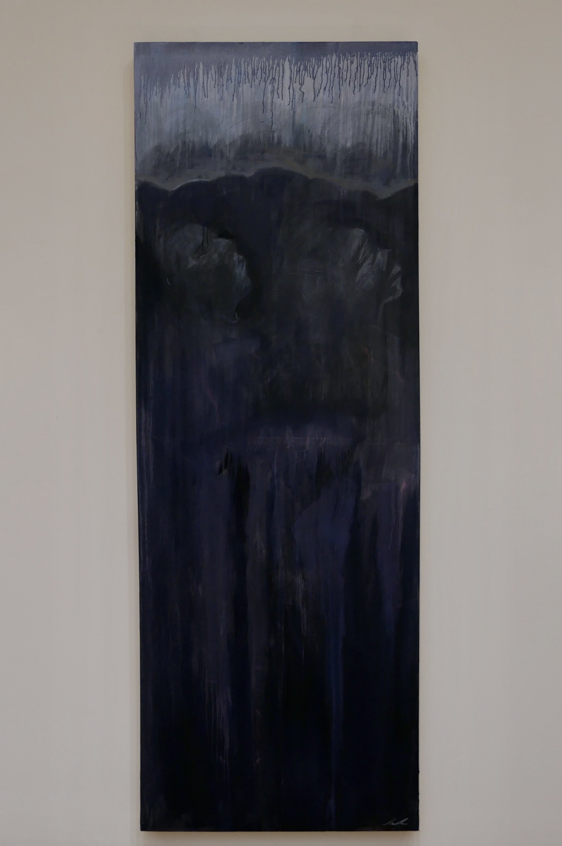 "Misty Miss"
Oil and Conte on Canvas
30” x 84”