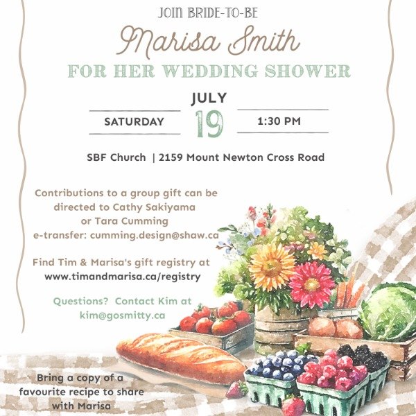 Wedding Shower for Marisa Smith