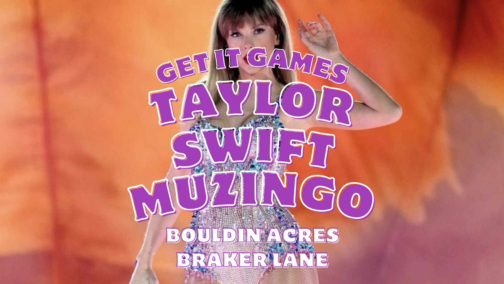 Taylor Swift Muzingo (Music + Bingo)
