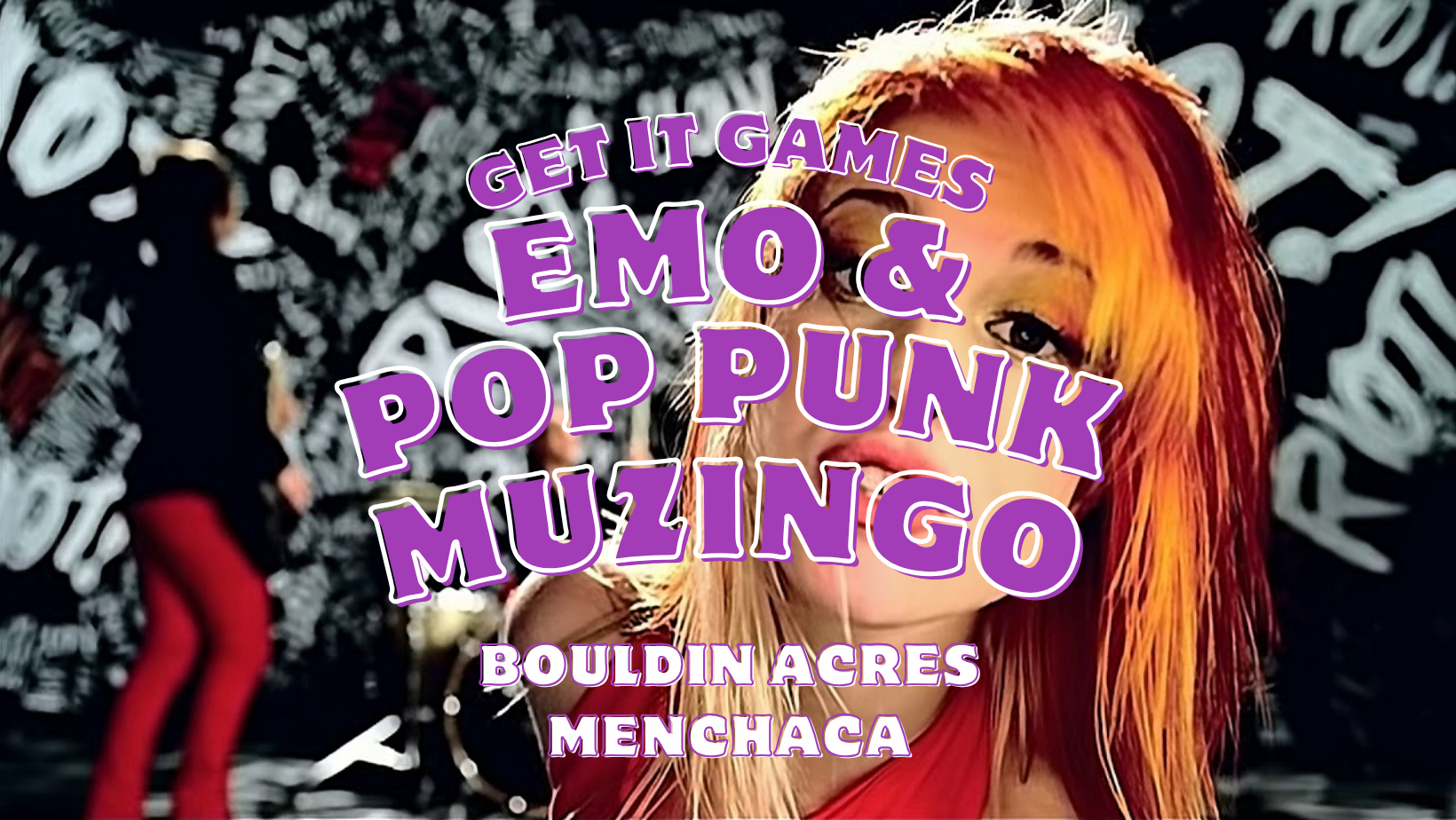 Emo + Pop Punk Muzingo (Music + Bingo)