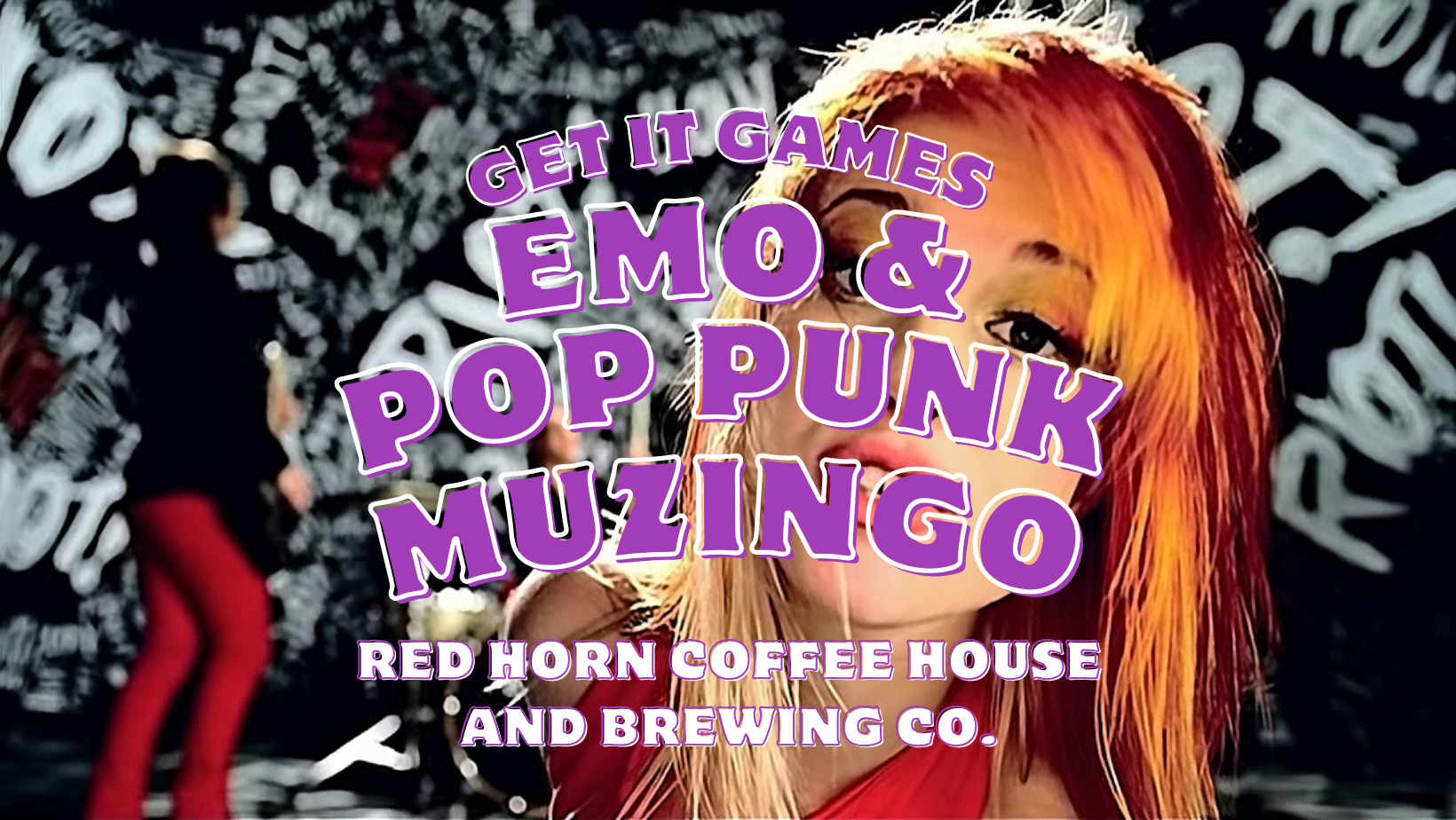 Emo + Pop Punk Muzingo (Music + Bingo) 