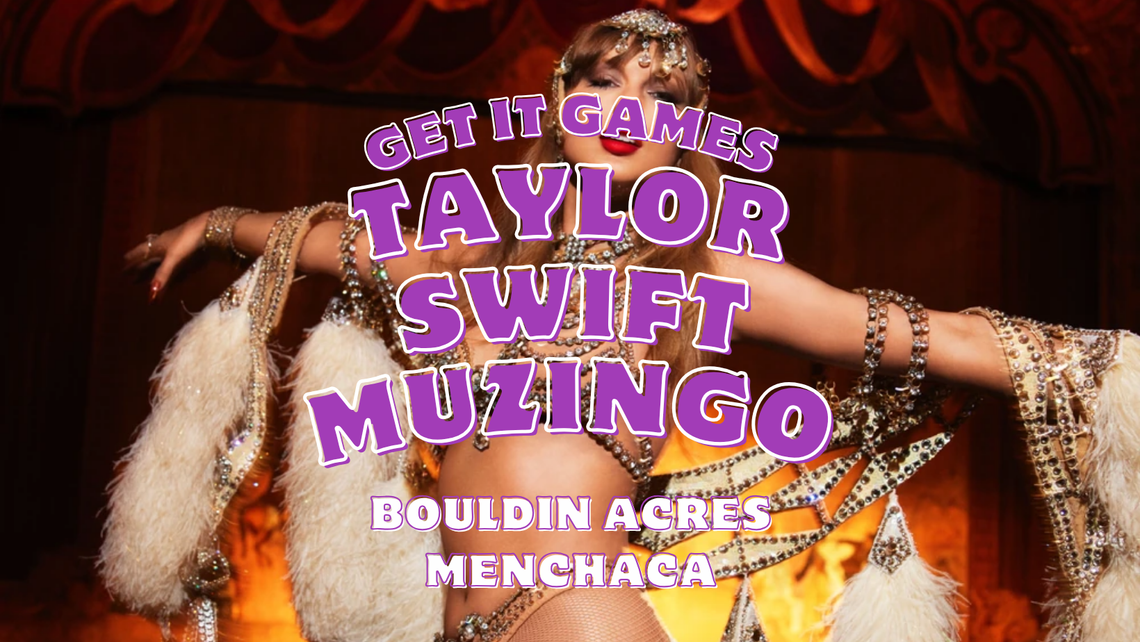 Taylor Swift Muzingo (Music + Bingo)