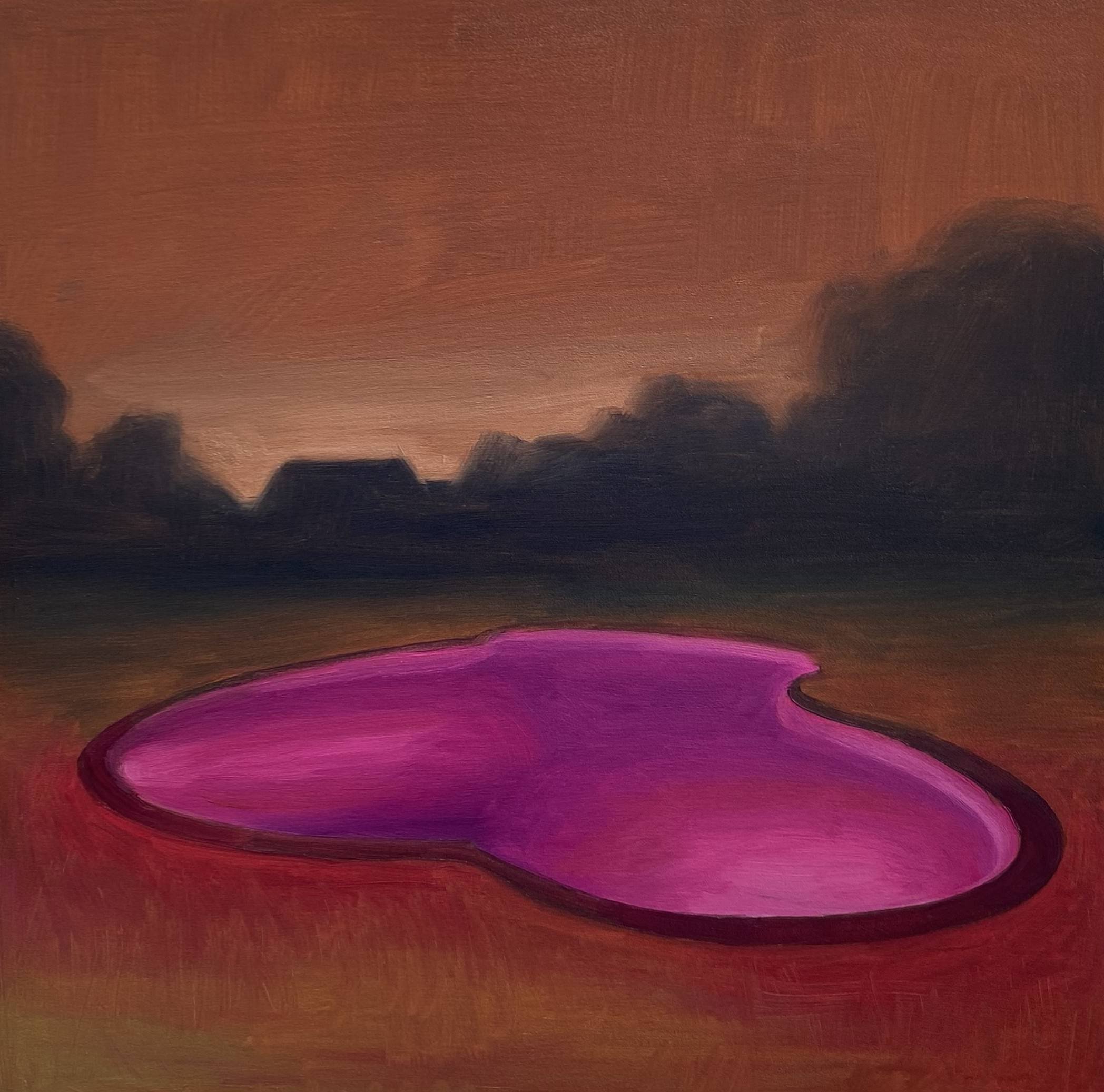Life of Leisure, 2024. Oil on wood panel, 10"x10"x0.75". Available