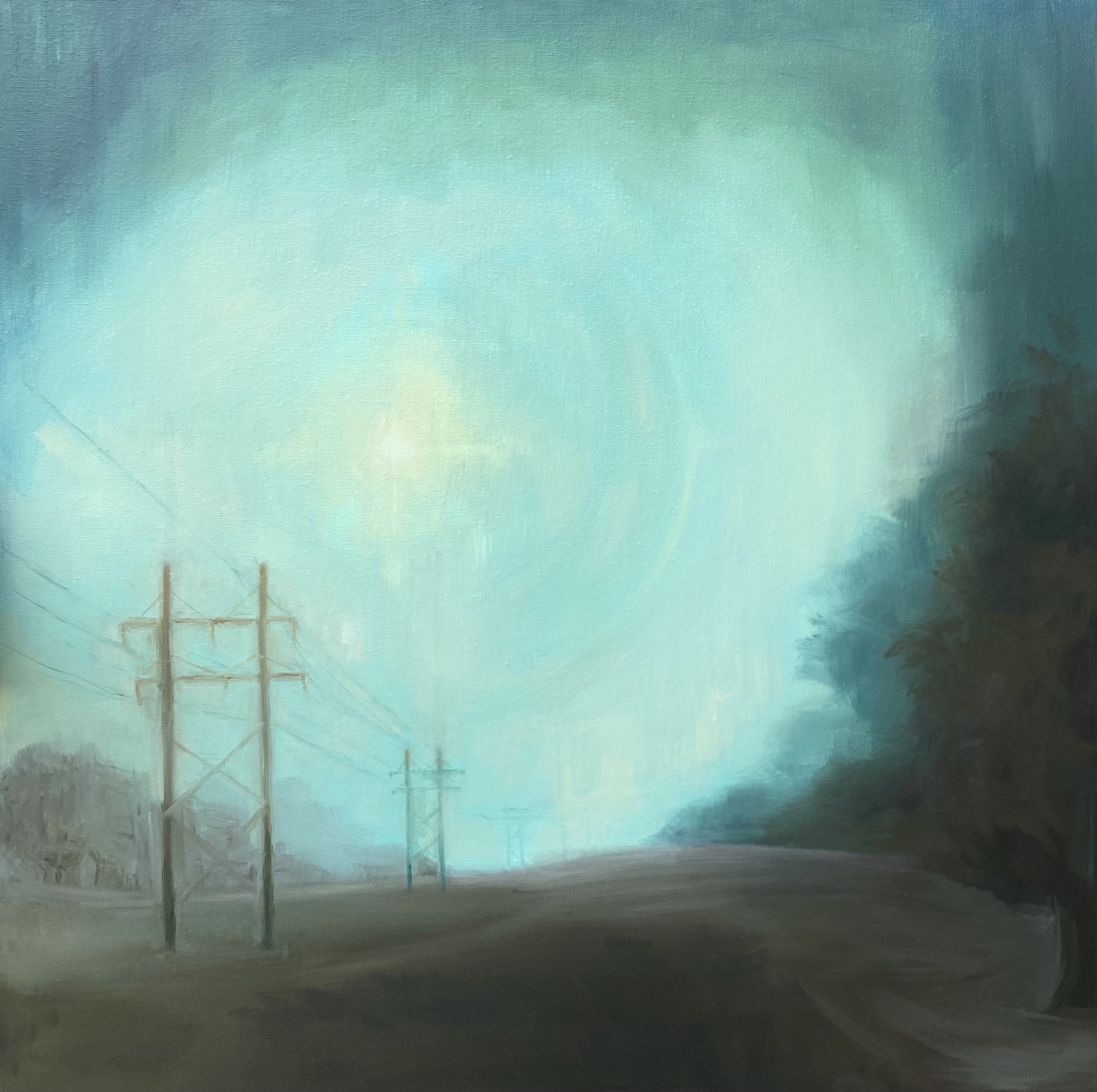 Hidden Place, 2024. Oil on canvas, 20"x20". Available