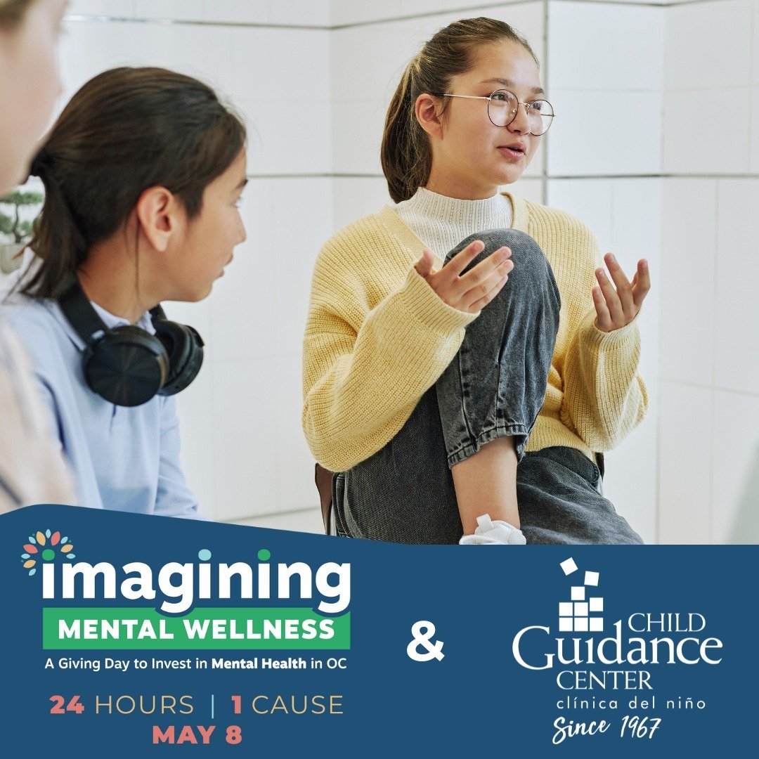 📅 Mark your calendars for May 8th when you can help Child Guidance Center reach our $40,000 fundraising goal during the Imagining Mental Wellness Giving Day!

Start making a difference today by signing up to become a fundraiser! ✨ Learn more and sig