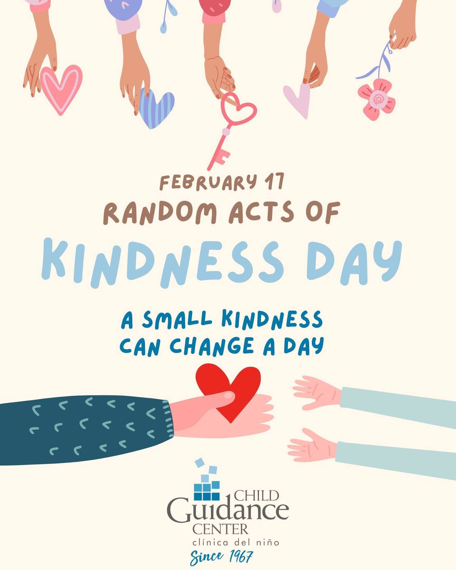 💛 Random Acts of Kindness Week reminds us that even simple gestures make mental health support more meaningful and supported.
 At CGC, we know kindness can help children and families feel seen, safe, and connected. ✨ Let&rsquo;s spread small acts an