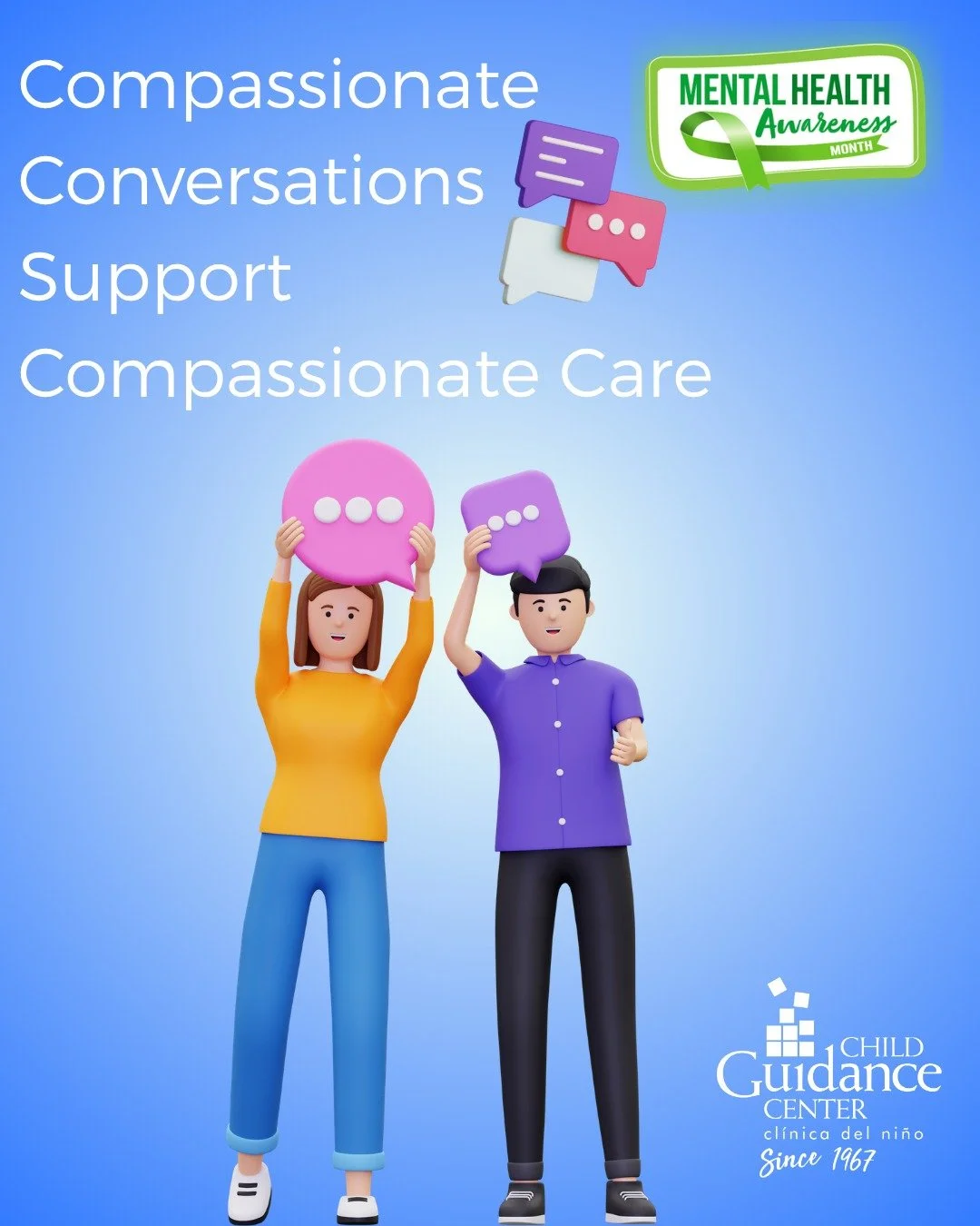Language matters. Choosing supportive words can help people feel seen, heard, and respected. 
 #SeeThePerson #MHAM2026 #WordsMatter #CGCCares