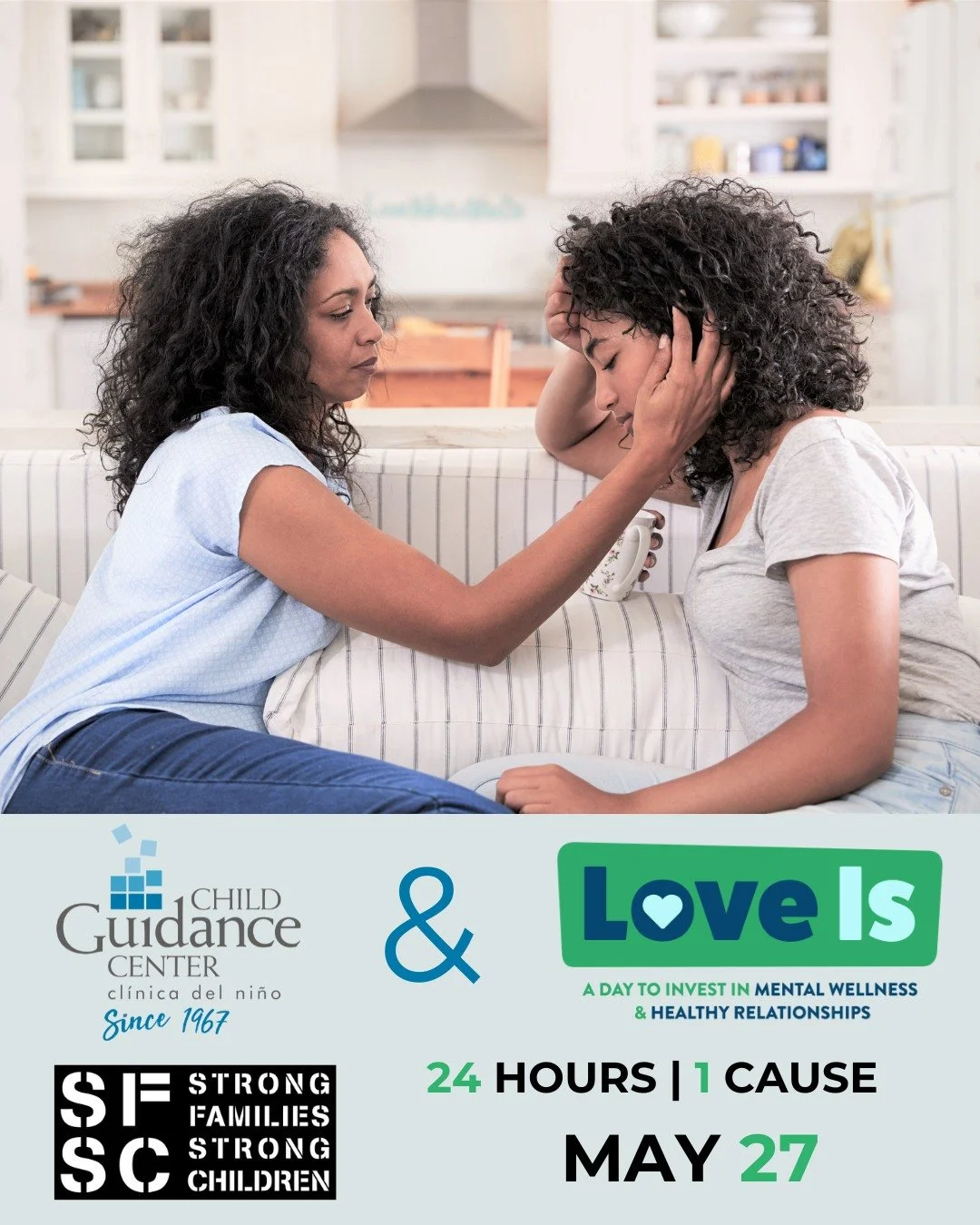 Today is the day! LOVE IS... is here💜
For the next 24 hours, we invite our community to come together in support of children, families, and veterans' mental health services that create hope and healing every day.
Every act of generosity makes a diff