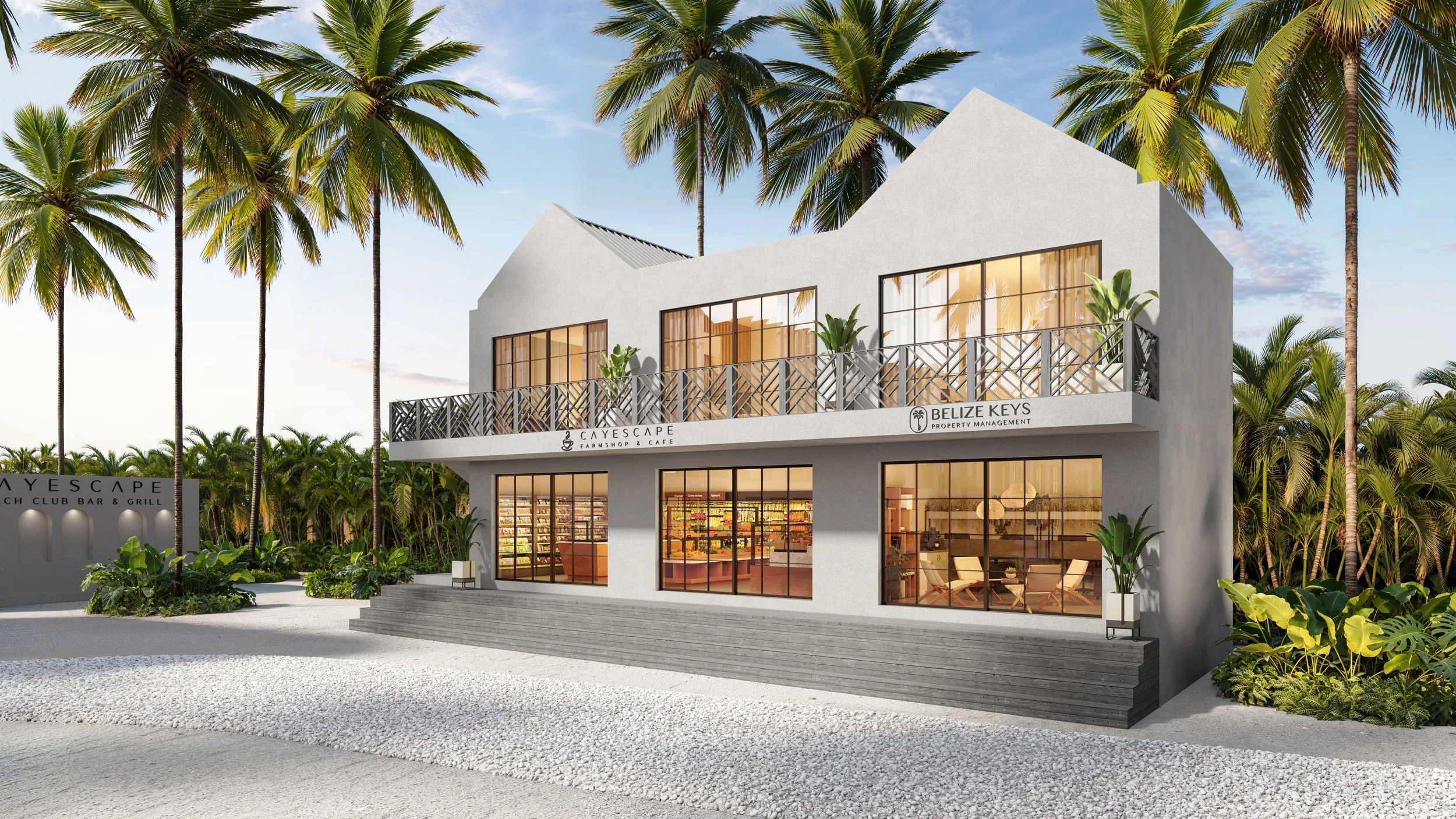 Luxury resort architecture in Belize