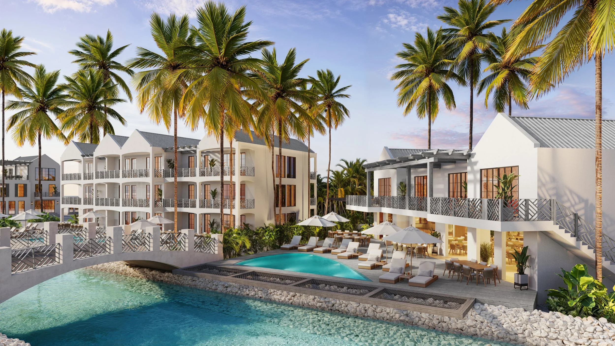 Luxury resort architecture in Belize