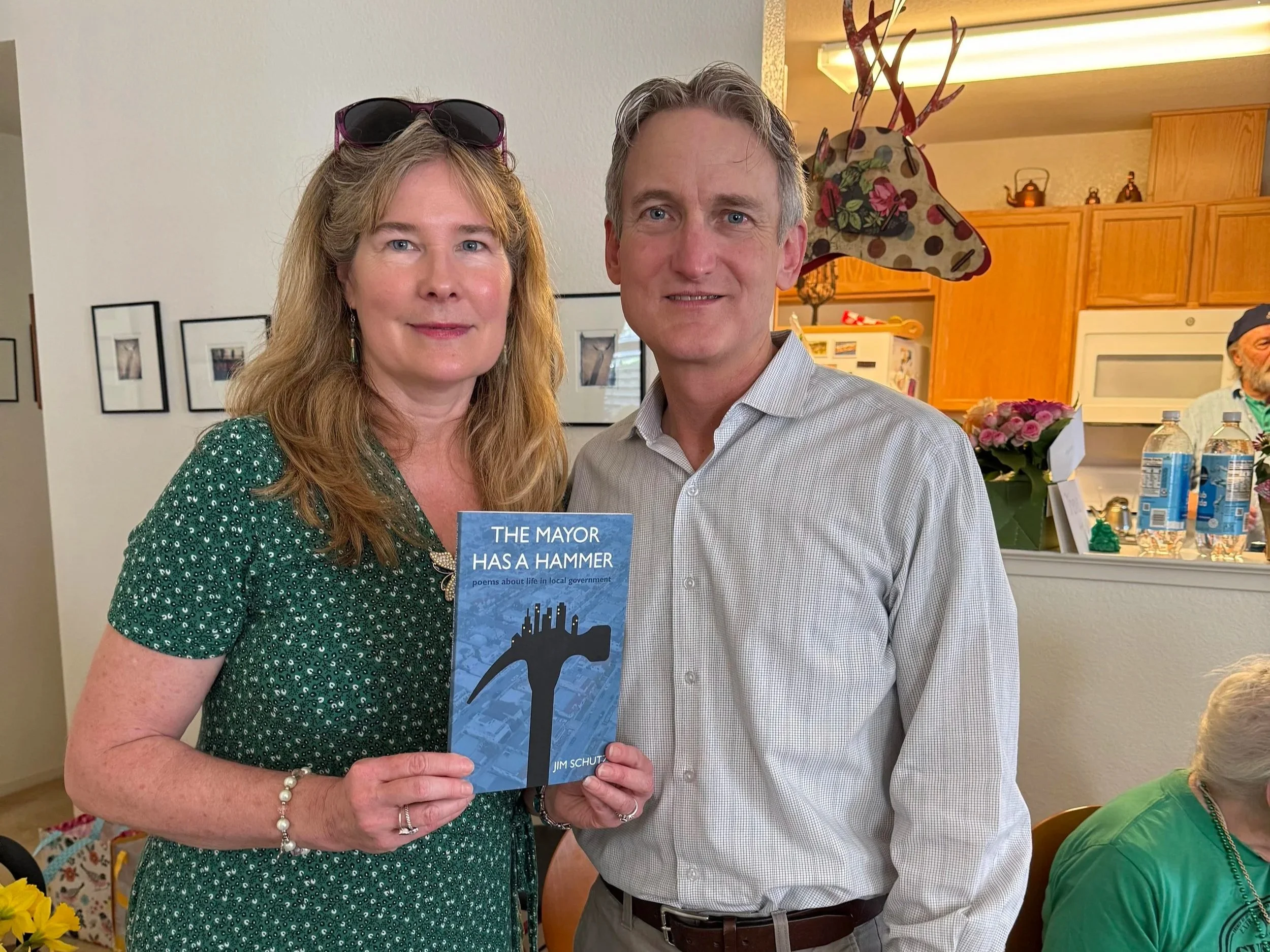 Poet Stephanie Pilar Peirce at Treva Strauss' 100th birthday party