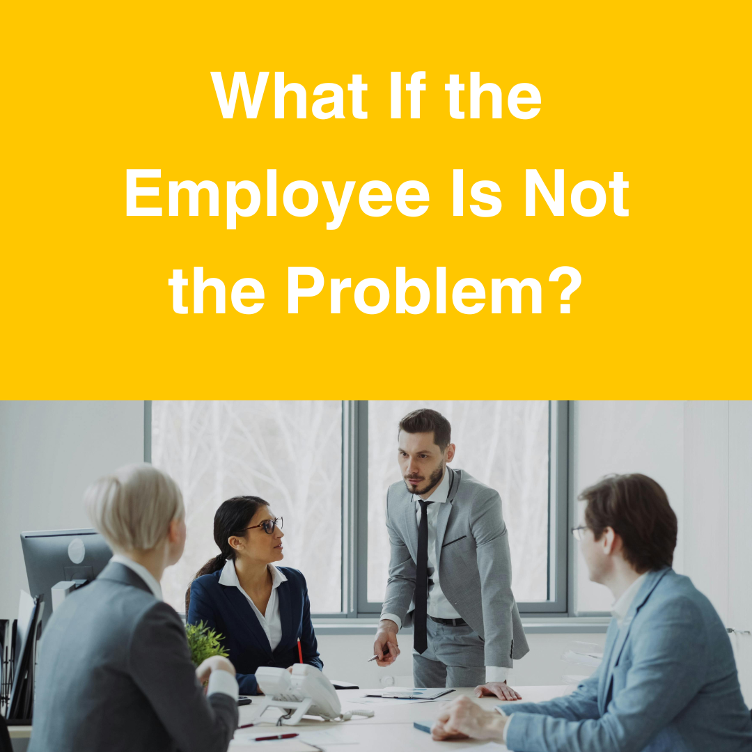 What If the Employee Is Not the Problem?