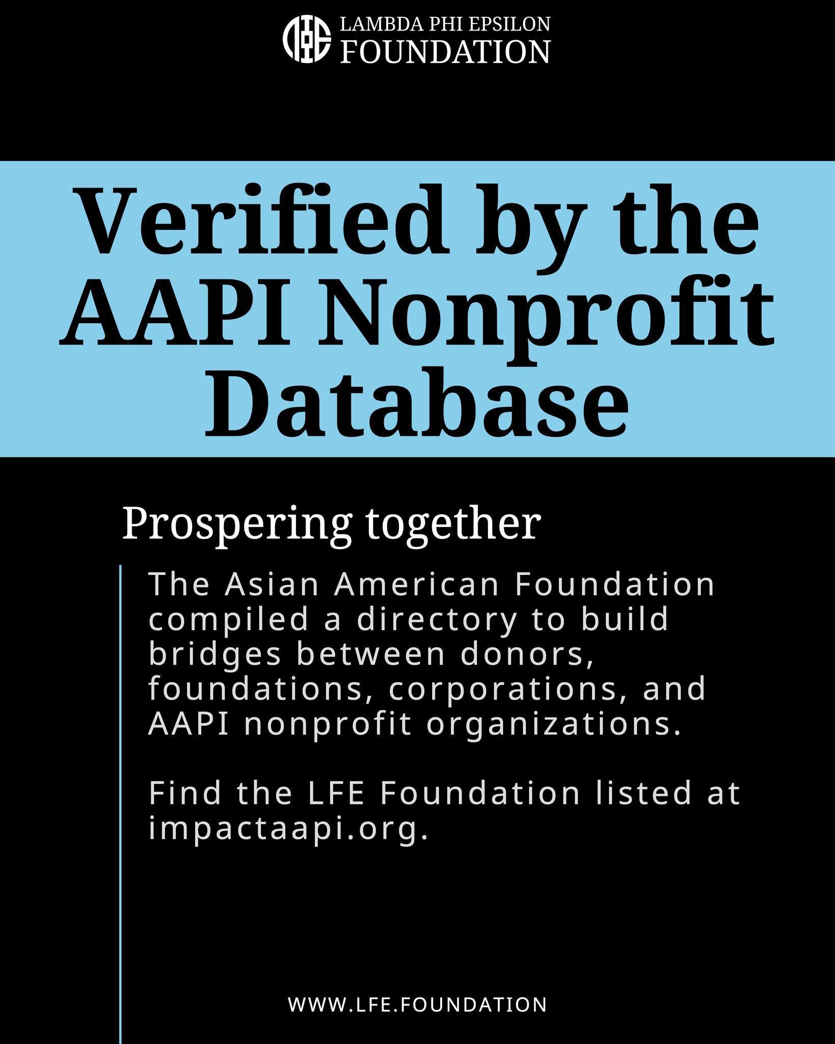 The AAPI Nonprofit Database makes connecting with AAPI organizations (like the LFE Foundation) a breeze by bridging communities with a powerful, up-to-date tool, thanks to support from The Asian American Foundation. Explore, donate, volunteer&mdash;i