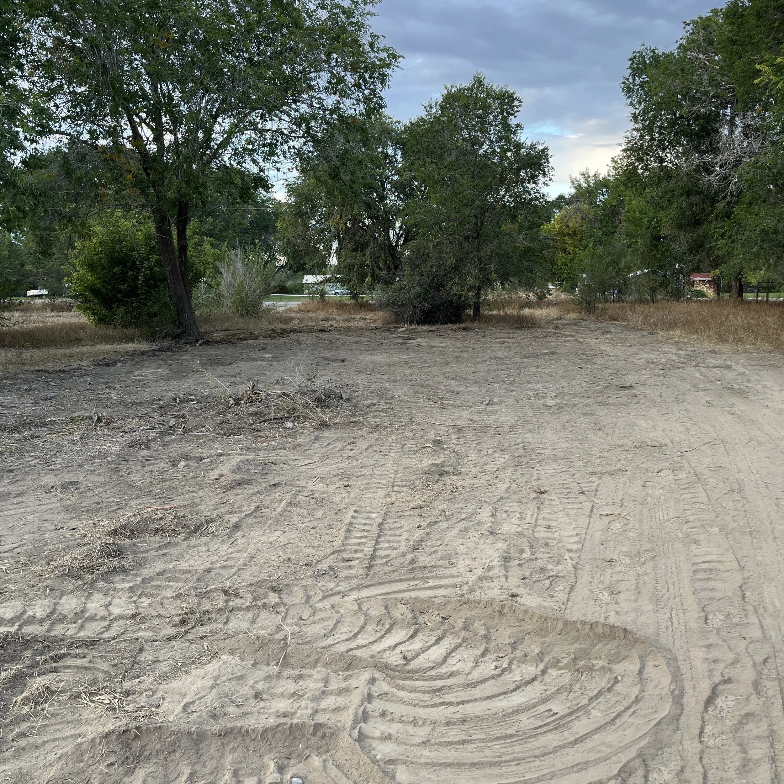 Barn demolition site all cleaned up in Burlington, WY