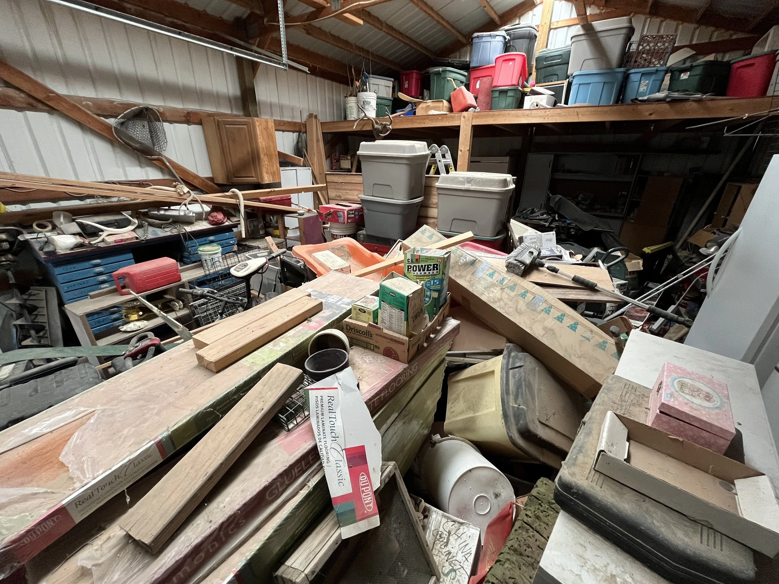 Junk removal being cleaned up near Cody, WY