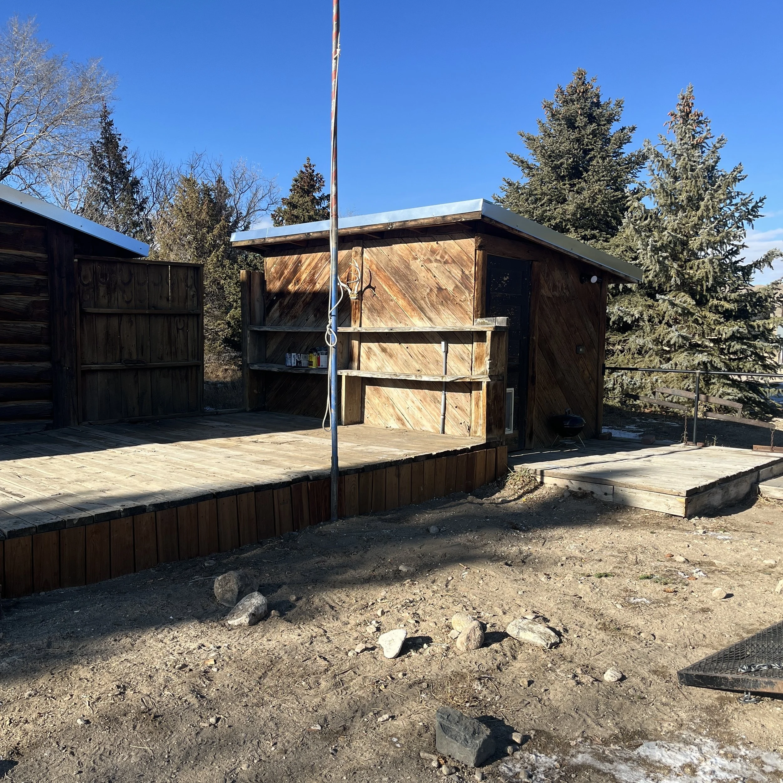 Construction pile that was in Clark, WY that has all been cleaned up
