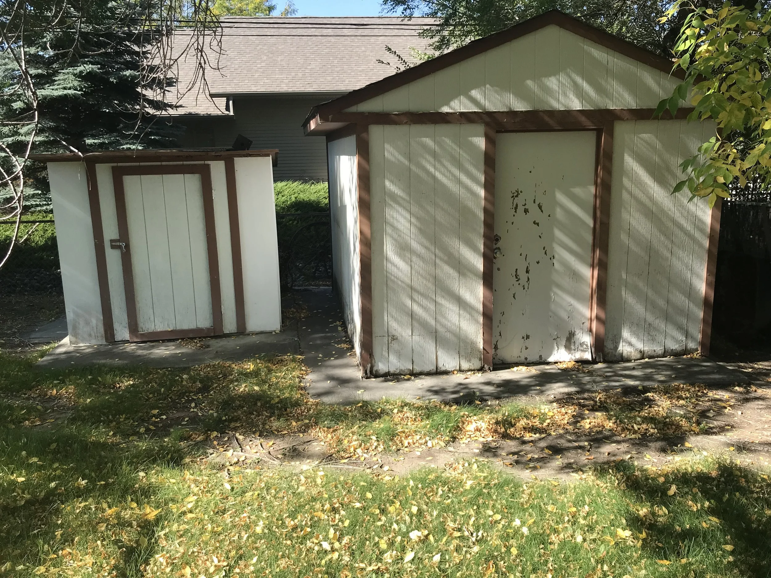 Storage sheds about to be demolished in Cody, WY