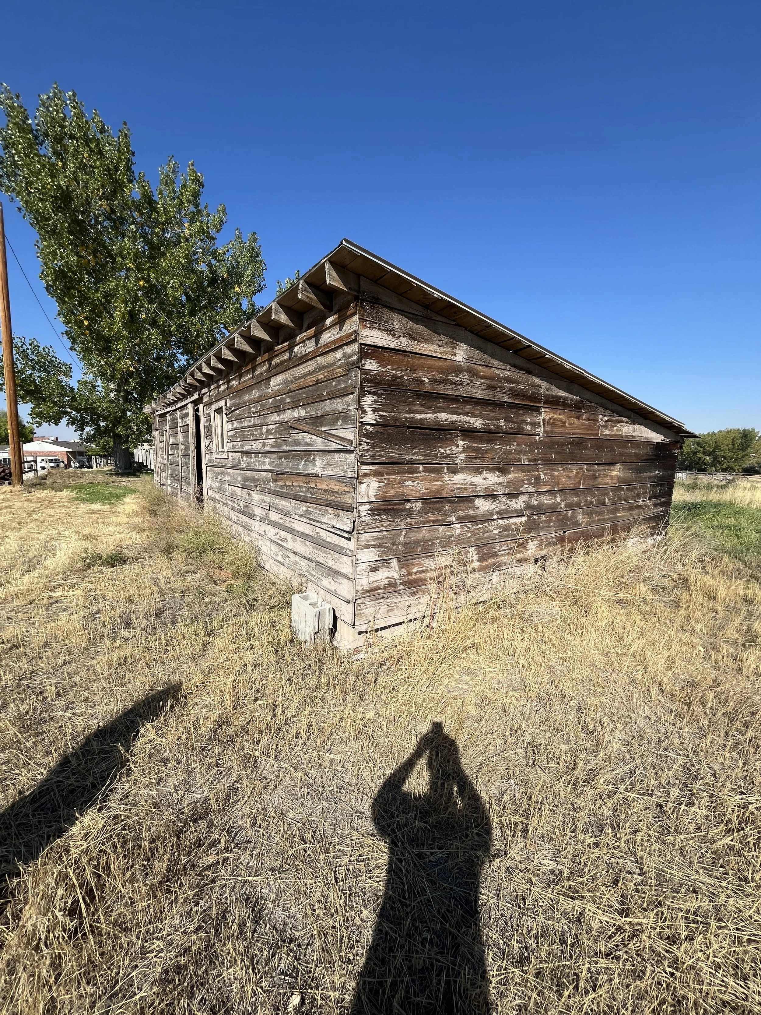 A barn about to be demolished in Cody, WY