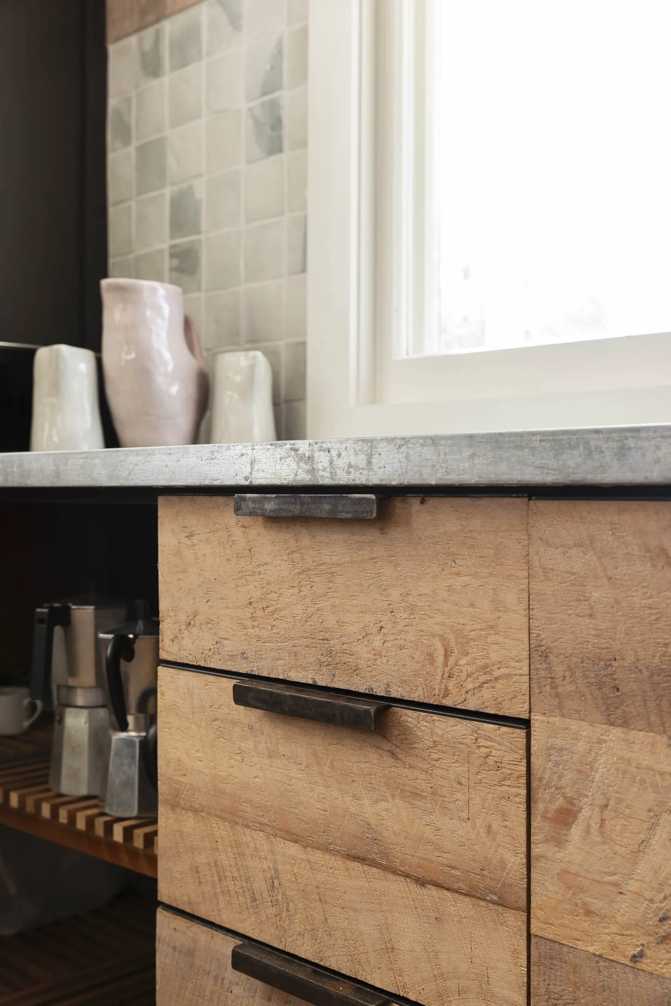 Handmade Steel Draw Handles - Bidwill Design & Build