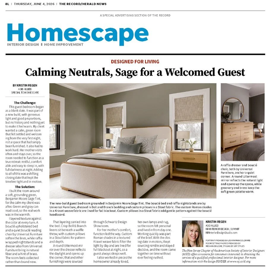Honored to be featured in The Record&rsquo;s newest publication 🤍. A favorite guest room indeed. @northjerseynews 

Design: @kr_interior_design_studio 
Photography: @meghanbalcomphotography 
Styling: @jbt_styles 
Builder: @cbgdevelopers2