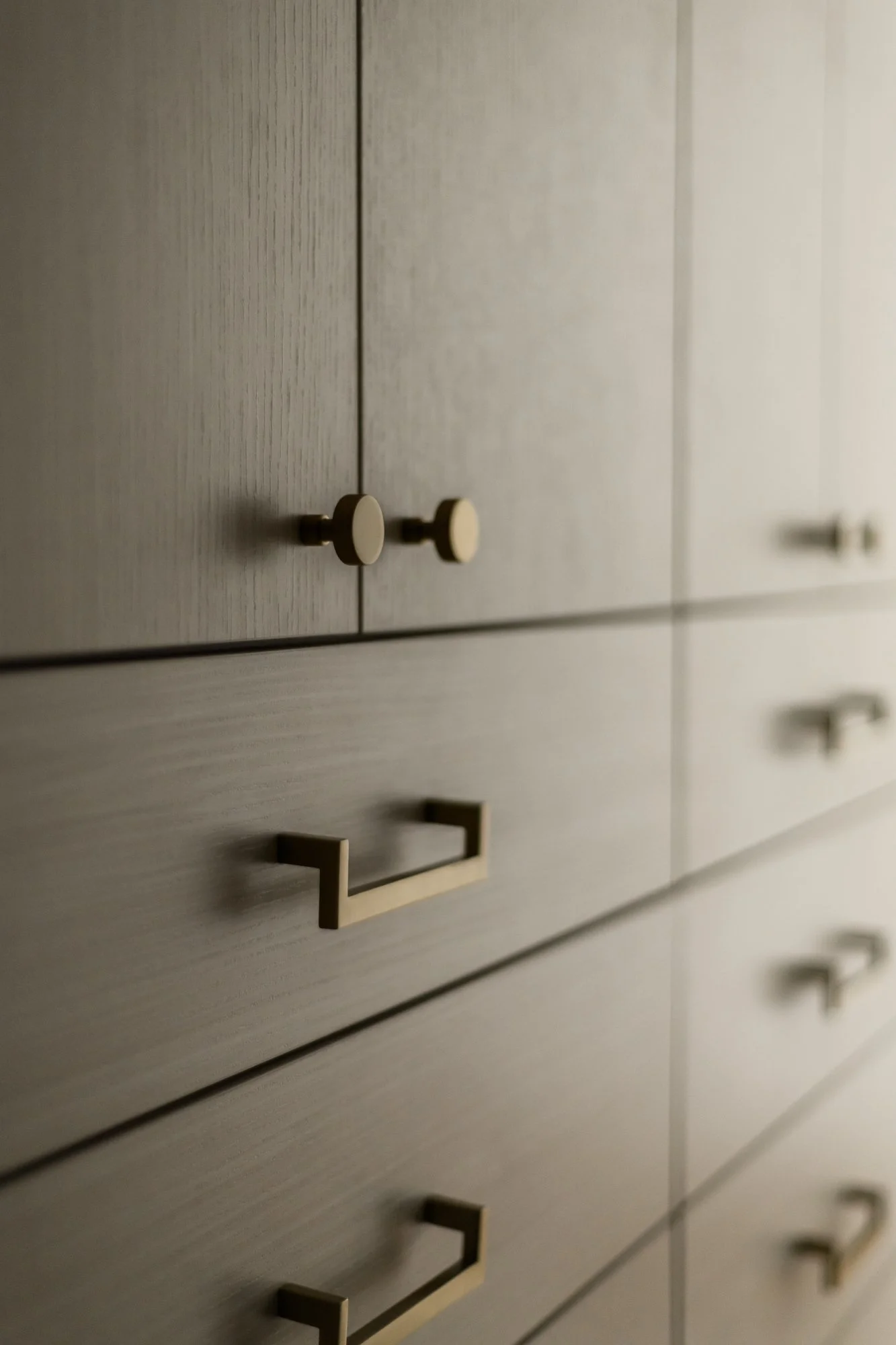 Master closet in Chatham, NJ