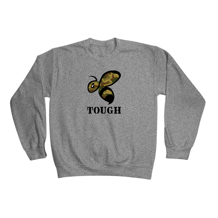 Bee Tough - Crewneck Sweatshirt Gray.png