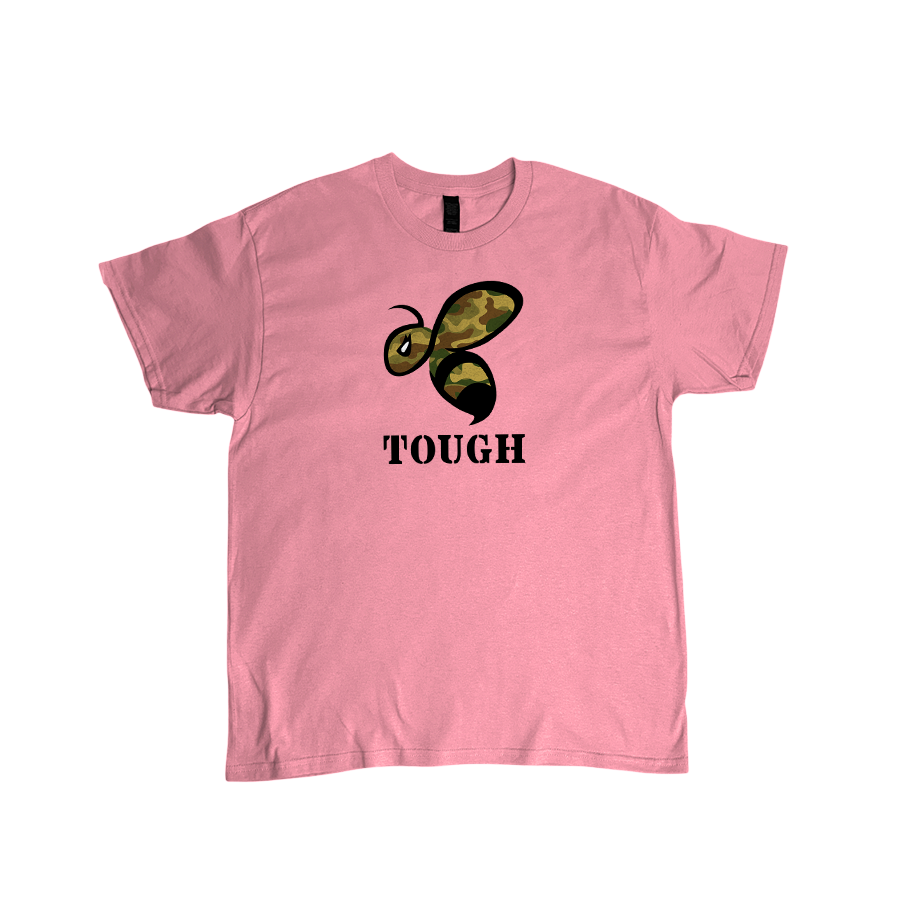 Bee Tough - Graphic T-Shirt - Light Pink.png