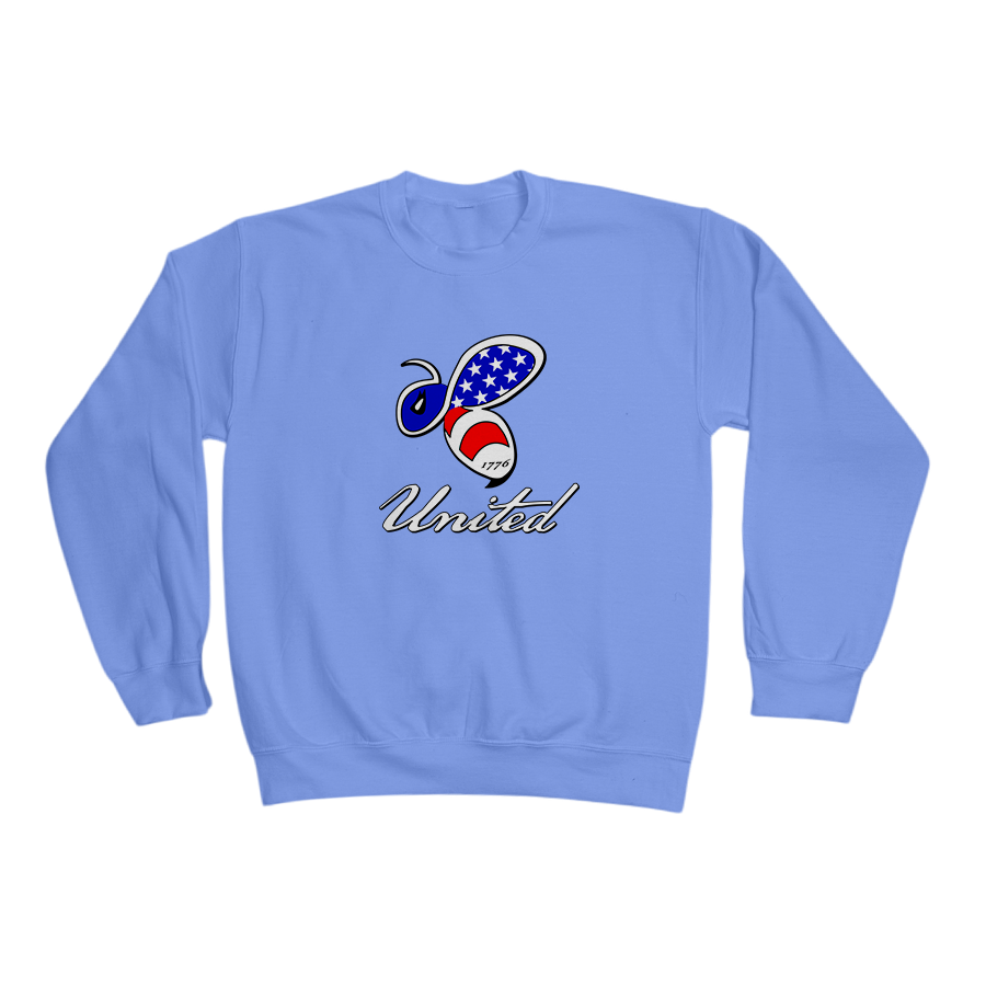 Bee United - Crewneck Sweatshirt Light Blue.png
