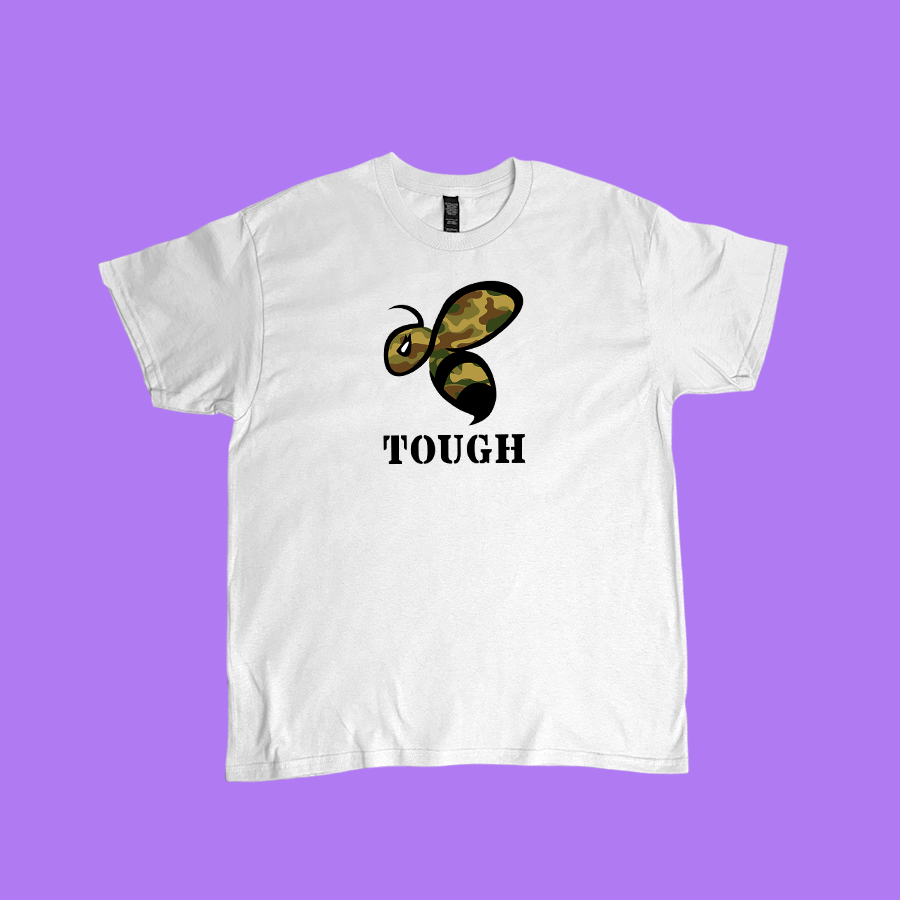 Bee Tough - Graphic T-Shirt - White.png