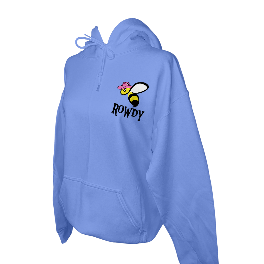 Bee Rowdy - Hoodie - Front Light Blue.png