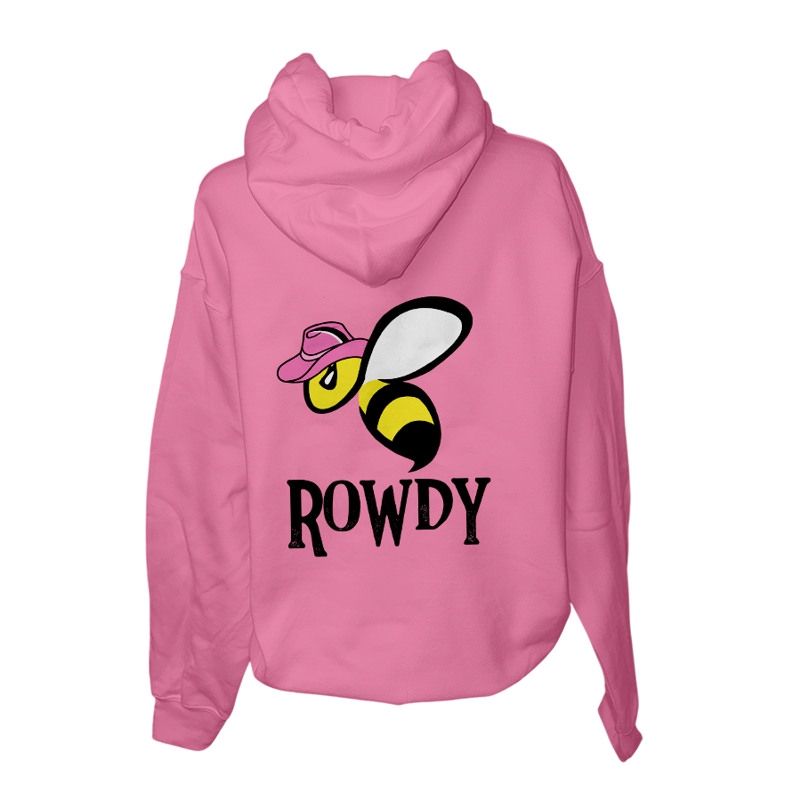 Bee Rowdy - Hoodie - Back Light Pink.png