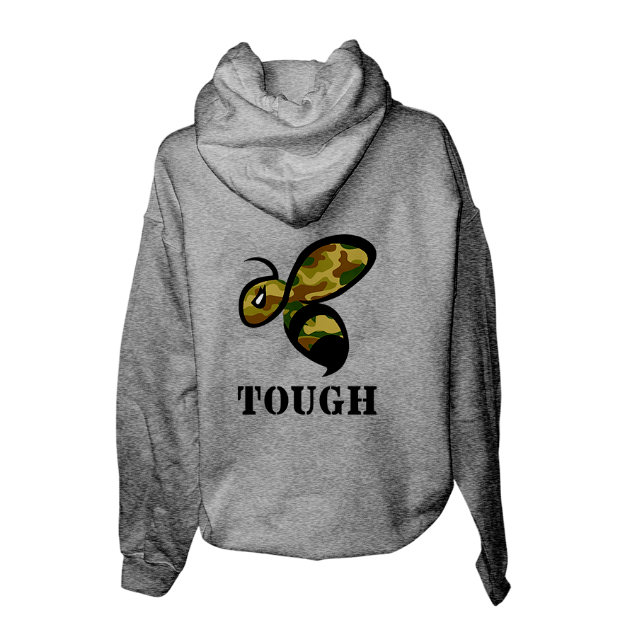 Bee Tough - Hoodie - Back Gray.png