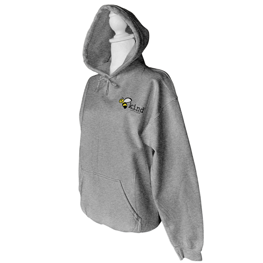 Bee Kind of a Bitch - Hoodie - Front Gray.png