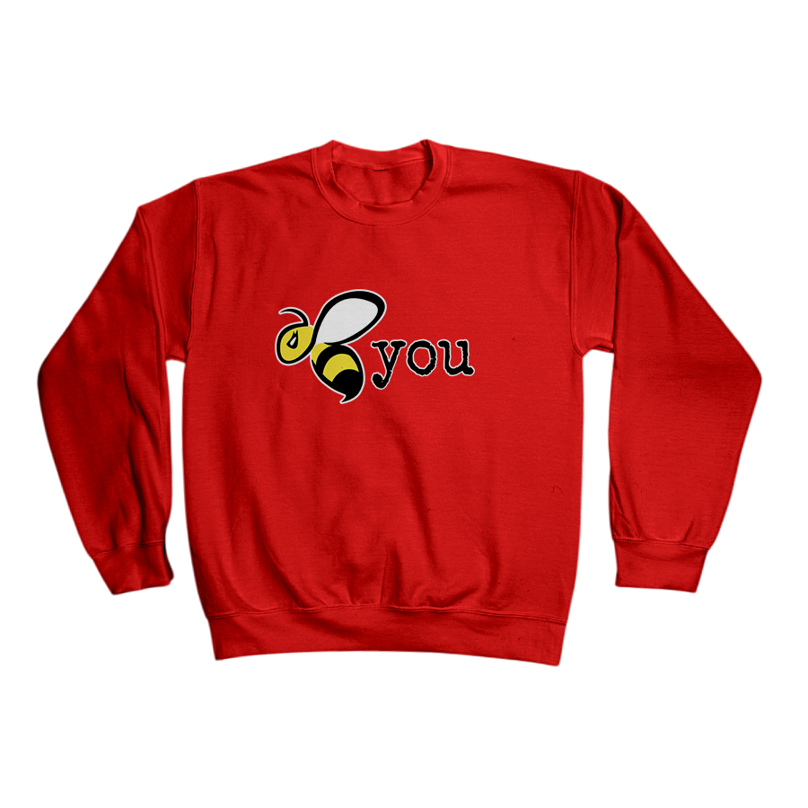 Bee You - Crewneck Sweatshirt Red.png