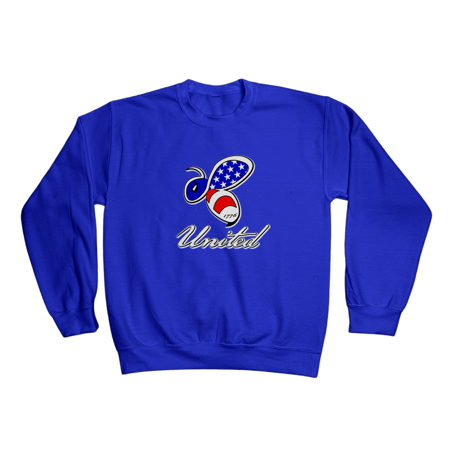 Bee United - Crewneck Sweatshirt Royal.png