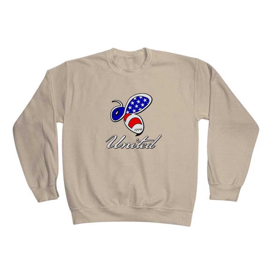 Bee United - Crewneck Sweatshirt Sand.png