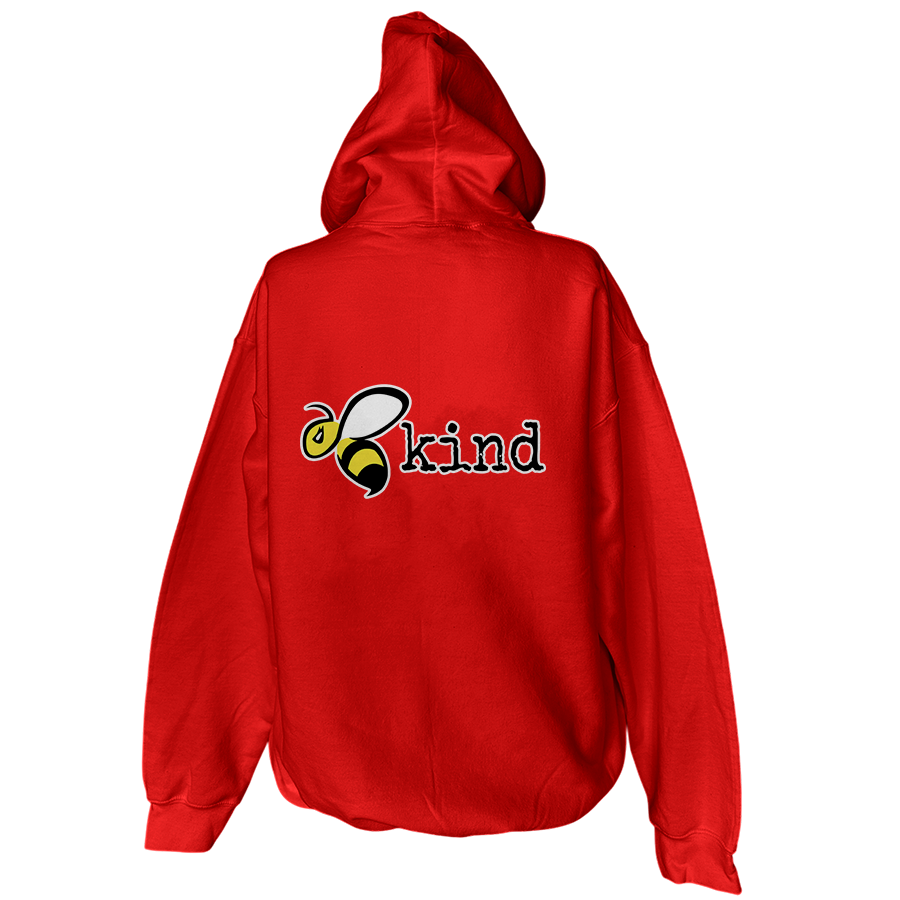 Bee Kind - Hoodie - Back Red.png