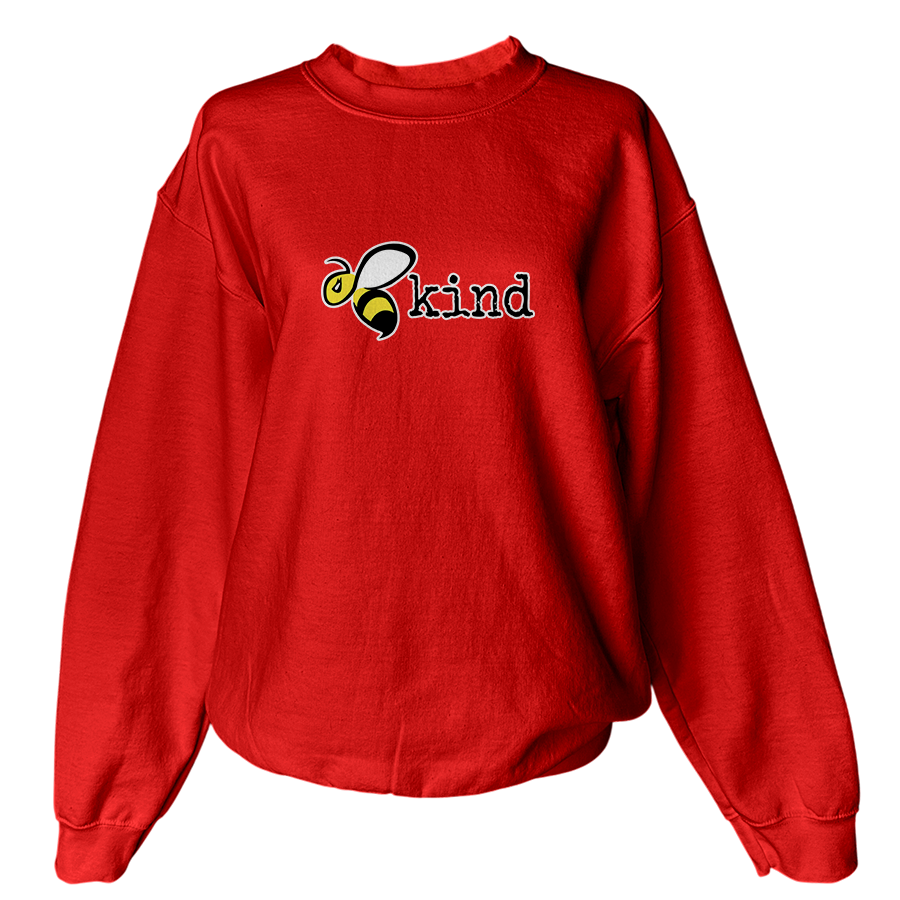 Bee Kind - Crewneck Sweatshirt Red.png