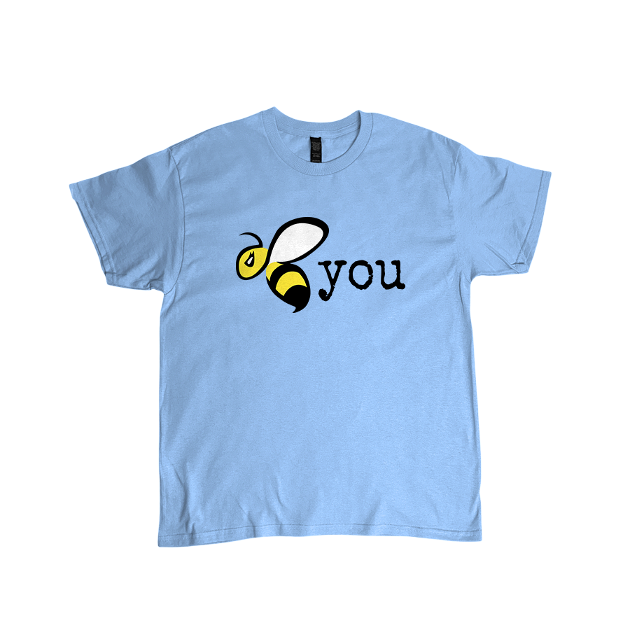Bee You - Graphic T-Shirt LIght Blue.png