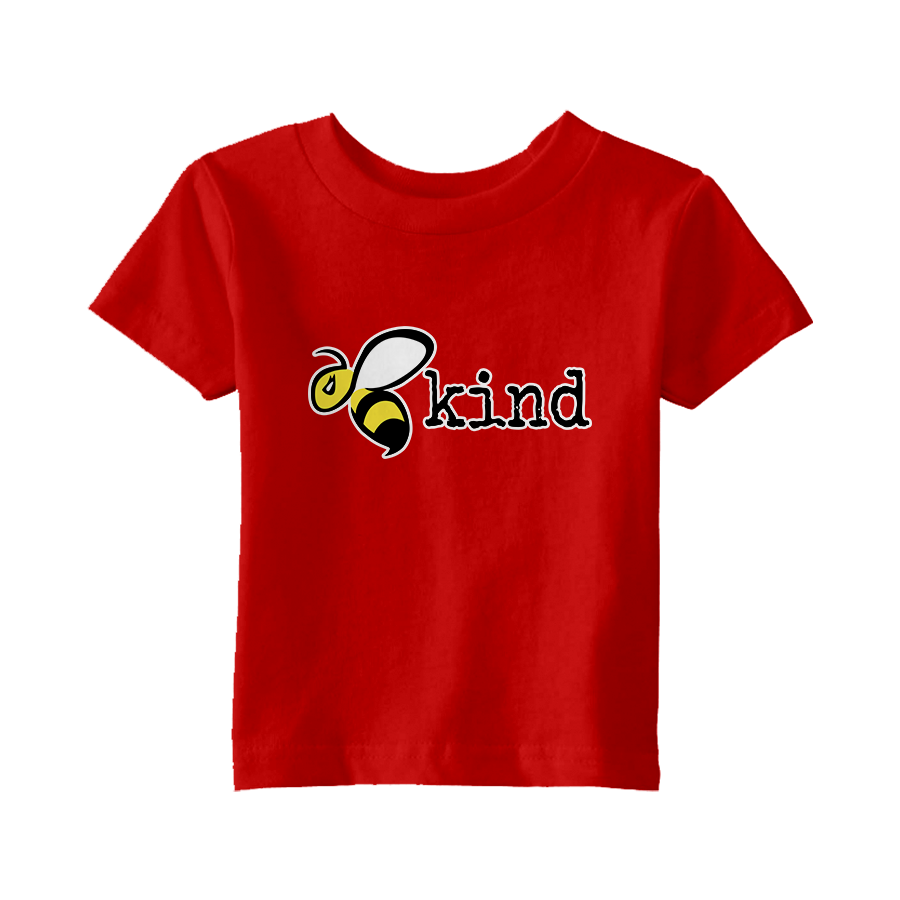 Bee Kind - Childrens T-Shirt Red.png