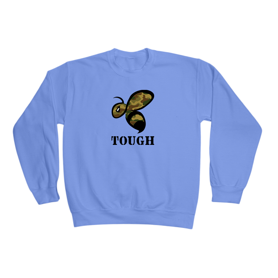 Bee Tough - Crewneck Sweatshirt Light Blue.png