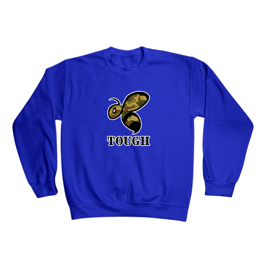 Bee Tough - Crewneck Sweatshirt Royal.png