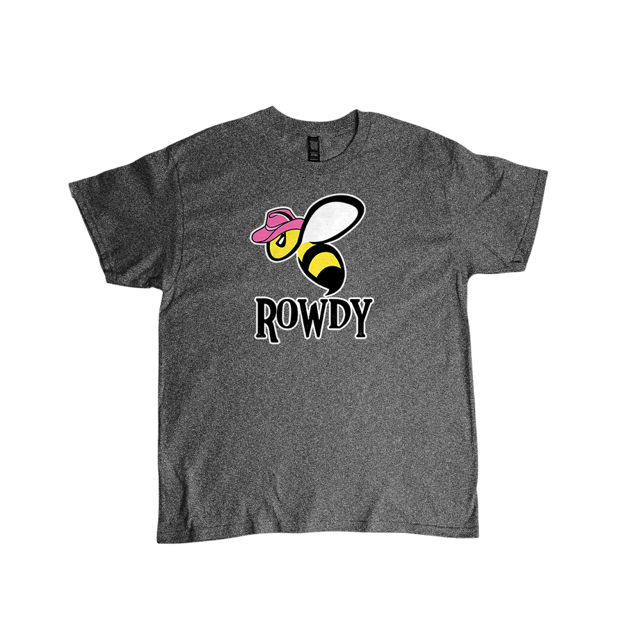Bee Rowdy - Graphic T-Shirt Graphite.png