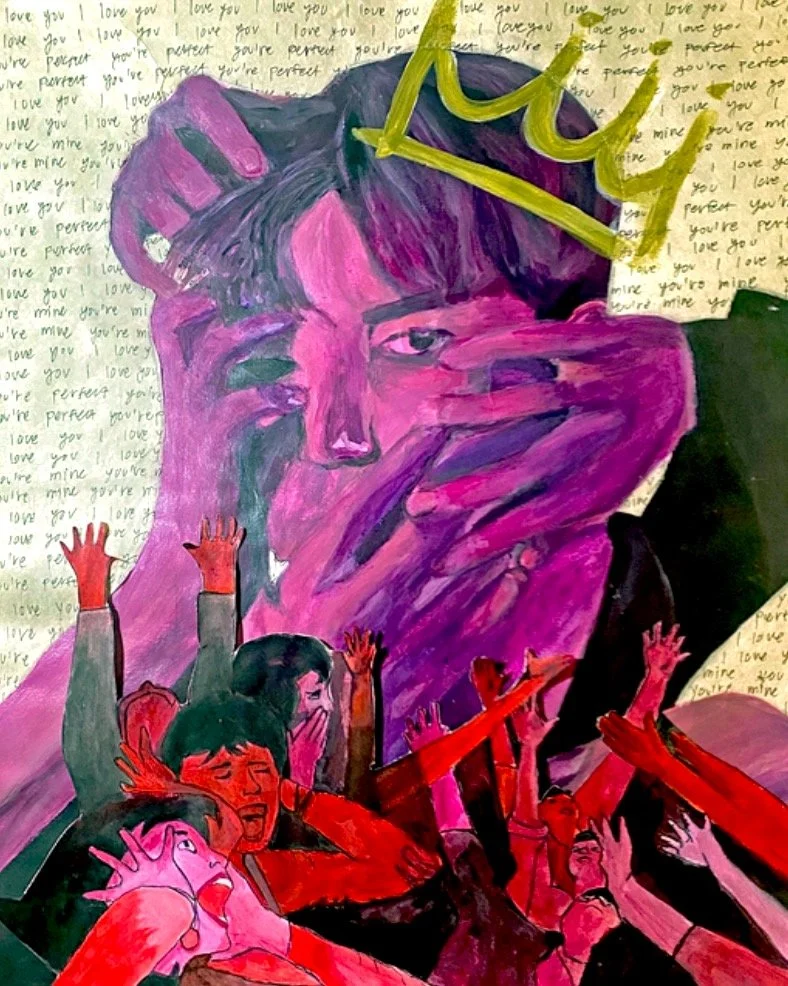 Killing Me Softly, 2020: Acrylic paint and mixed media