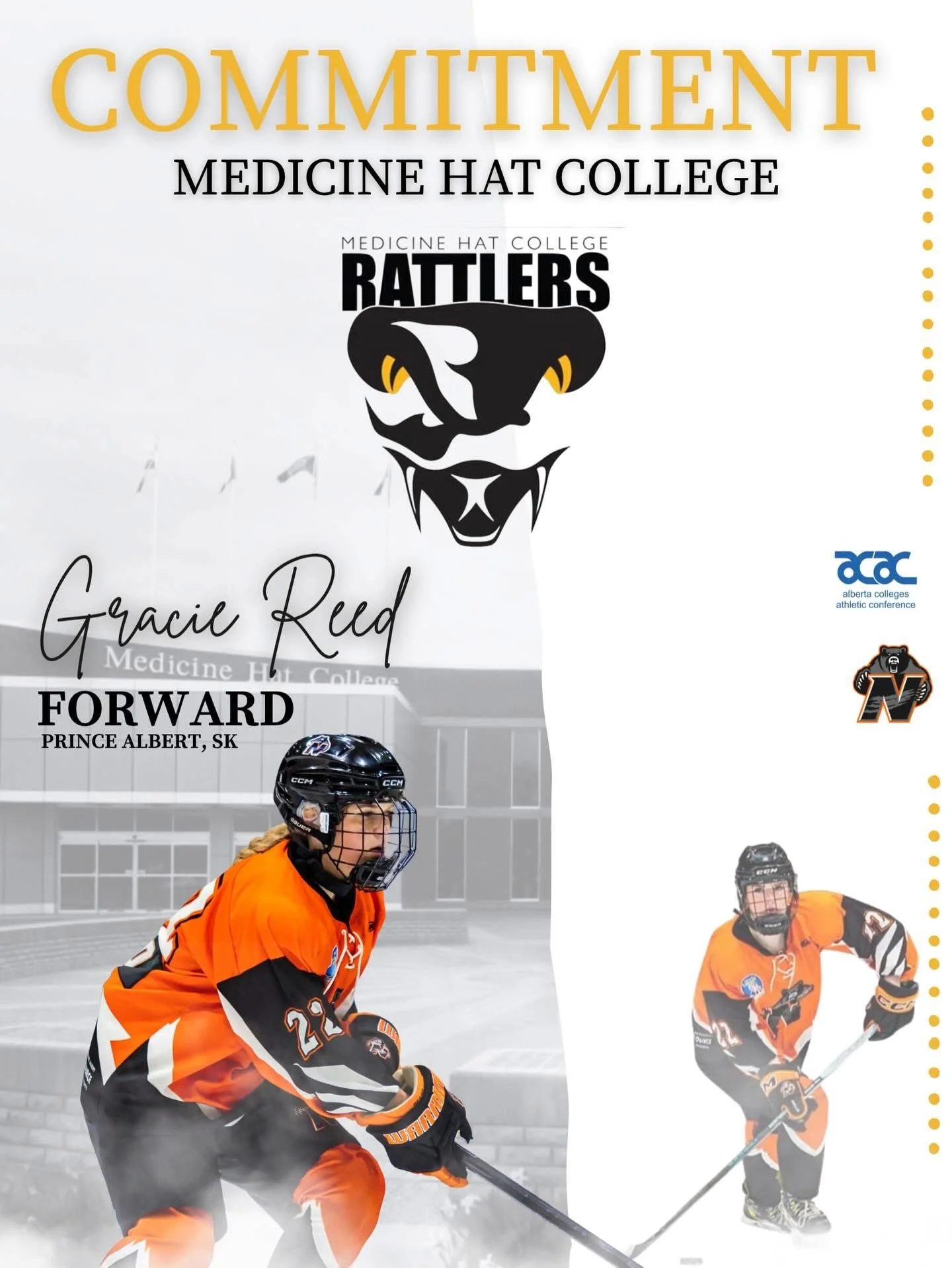 Gracie reed commits to Medicine Hat Rattlers