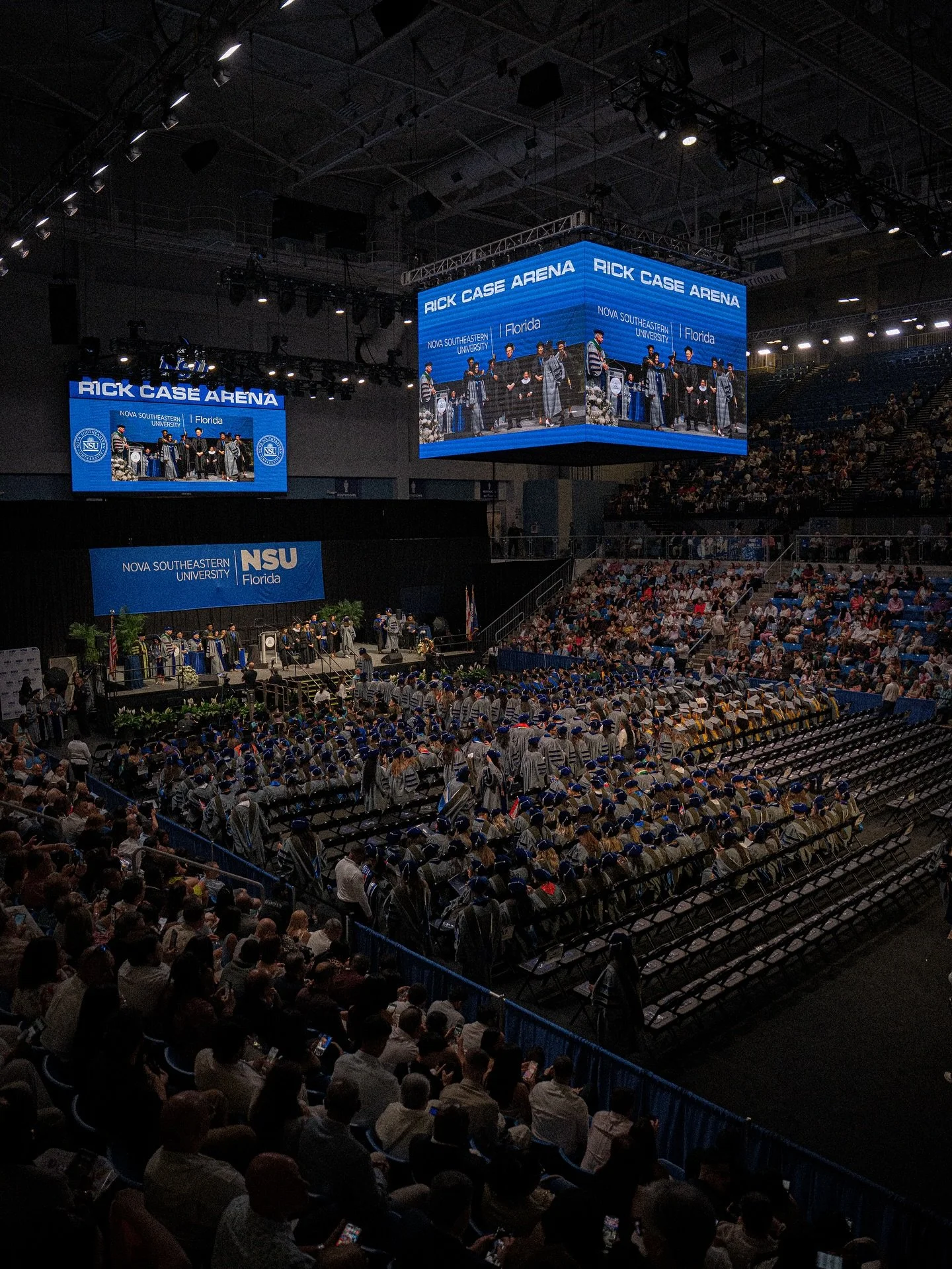 4K Graduation Ceremony: Our setup this year is looking a little different at @nsuflorida for Graduation season. With the addition of the @sony FR7 cameras we&rsquo;re able to keep a low profile without compromising any image quality. Everything being