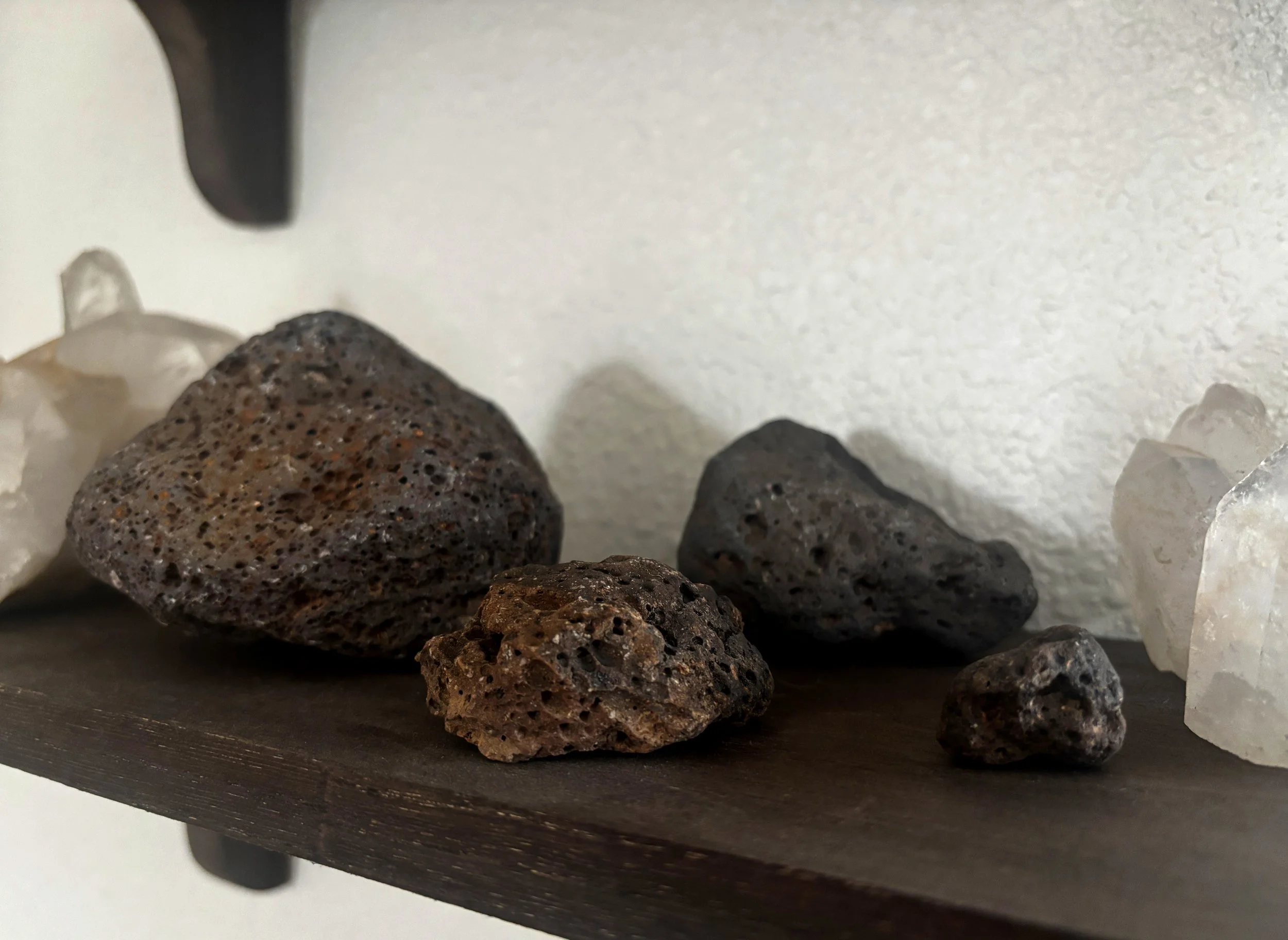 Natural volcanic lava rock stone from the Sonoran Desert displayed in daylight-material.jpg.JPG