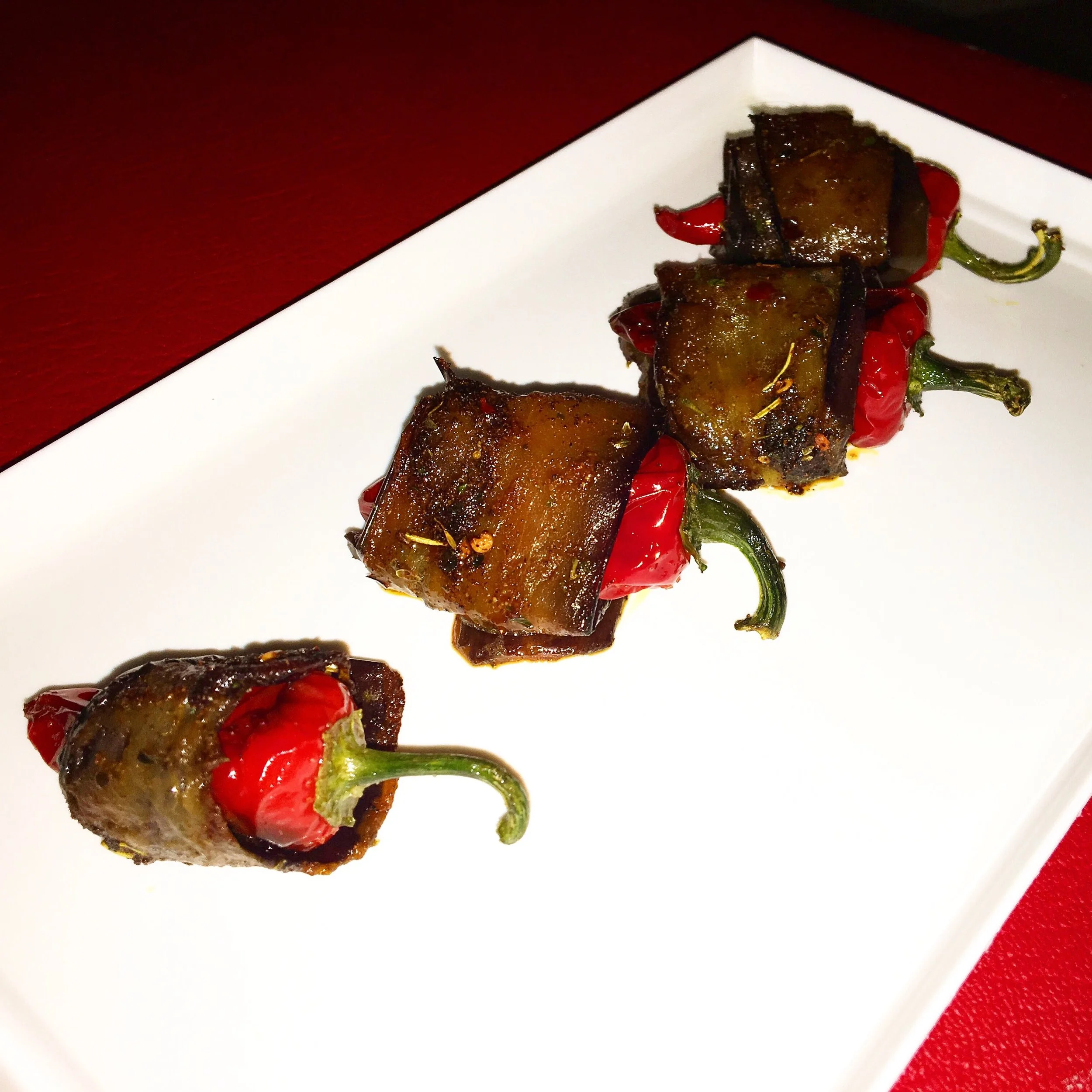 Desert Heat: Fresno Peppers and Eggplant 