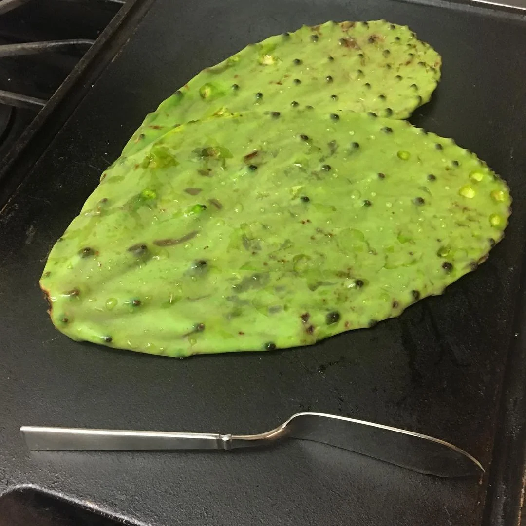 Gotta get these babes scraped &amp; diced... then we&rsquo;ll see what becomes! 🔺🔻🔺🔪🔺 Love it #Nopales #eatingCactus #cactuslove #nopalitos  #plants #Opuntia #Nopal #PricklyPearCactus #foodismedicine #foodlovers #foodoftheday &diams;️&diams;️&di