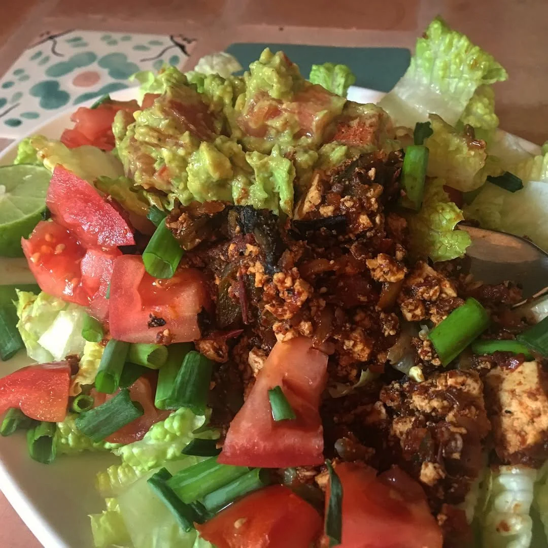 Homemade Chipotle #Sofritas 🌶🔥⚡️ &bull;&bull;&bull; Ingredients: Firm tofu, freshly roasted poblano peppers, yellow onion, avocado oil... + *Chipotle peppers in adobo sauce from the ethnic aisle keeps this replica simple. You&rsquo;ll get that Chip